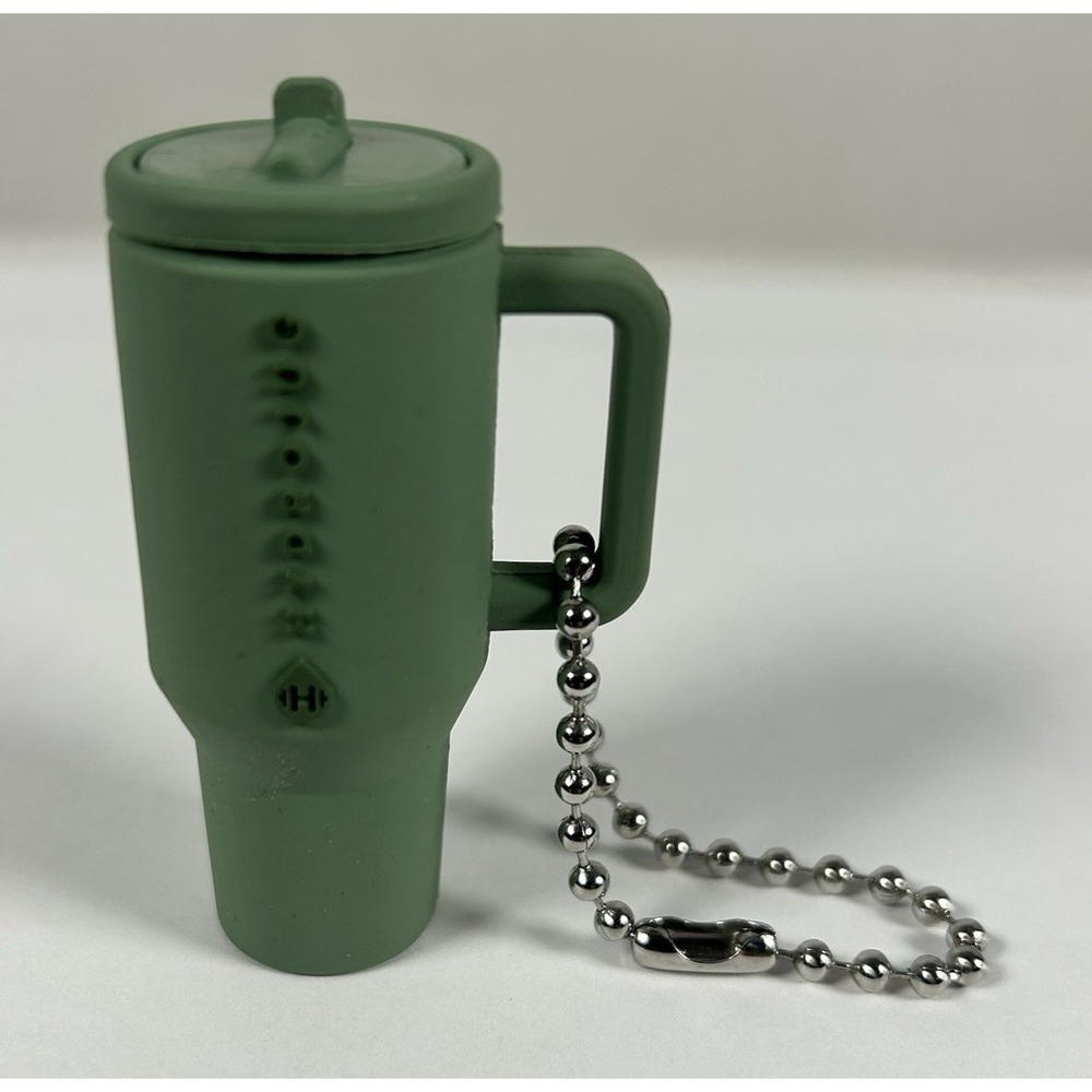 HydroJug Traveler Cup Miniature Keychain Sage Green Keyfob Adorable!